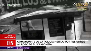 Cámara de vigilancia captó el frustrado asalto.