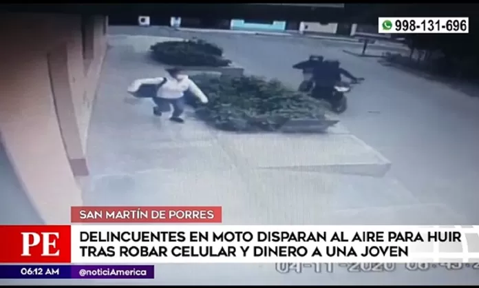 Smp Delincuentes En Moto Asaltan A Joven Y Le Roban El Celular América Noticias 5856