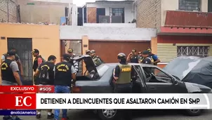 Escuadrón Verde logró dar con los presuntos hampones. Foto: captura de TV