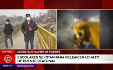 SMP: Escolares se citan para pelear en puente peatonal - Noticias de nerea-godinez