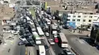 SMP: Gran congestión vehicular se registró tras cierre de puente Bella Unión