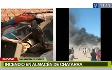 SMP: incendio de grandes proporciones consume almacén de chatarra  - Noticias de chapultepec