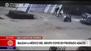 Médico fue baleado en San Martín de Porres.