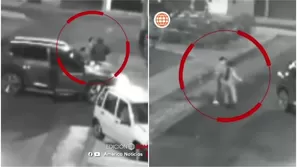 SMP: Pareja sufre robo de su camioneta en menos de un minuto/ Video y Foto: América TV