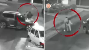 SMP: Pareja sufre robo de su camioneta en menos de un minuto/ Video y Foto: América TV