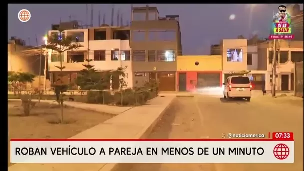SMP: Roban camioneta a pareja en menos de un minuto / América TV SMP: Roban camioneta a pareja en menos de un minuto / América TV