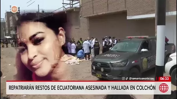 Repatriarán cuerpo de ecuatoriana hallada muerta en colchón/ América Noticias