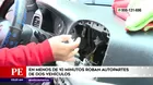 SMP: Roban autopartes de dos autos en menos de 10 minutos