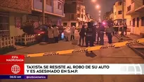 Taxista fue asesinado.