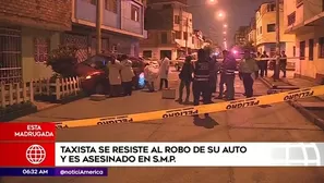 Taxista fue asesinado.