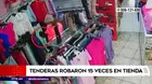 SMP: tenderas robaron 15 veces en tienda