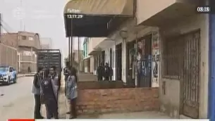 Municipalidad de SMP toma medidas frente a toma de vía pública. Foto: captura de TV