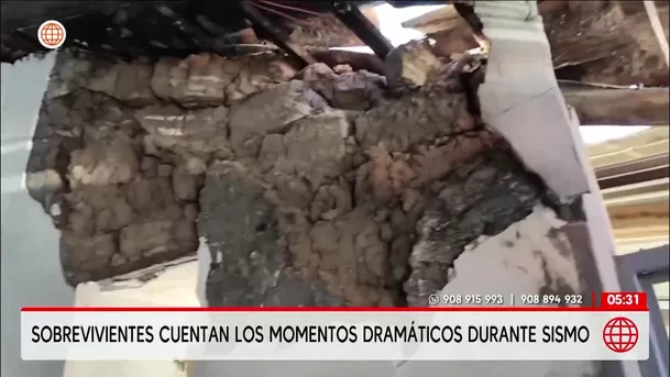 Sobrevivientes cuentan los momentos dramáticos durante sismo en Junín. Foto: América Noticias 