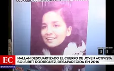 Solsiret Rodríguez: Hallan descuartizados restos de activista desaparecida en 2016 - Noticias de solsiret-rodriguez