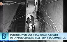 Son intervenidos tras robar a mujer su laptop, celular, billetera y documentos  - Noticias de jockey-plaza