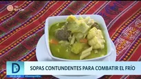 Sopas contundentes para combatir el frío 