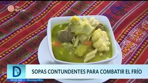 Sopas contundentes para combatir el frío 