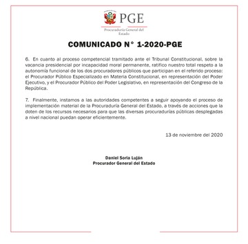 Procurador general señala que su puesto no depende de la confianza de la ministra de Justicia