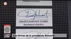 Las sospechosas firmas de la presidente Boluarte