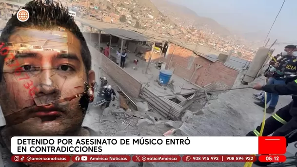 Detenido por asesinato de músico entró a contradicciones. Foto: América Noticias Detenido por asesinato de músico entró a contradicciones. Foto: América Noticias