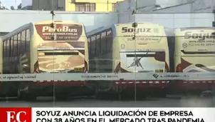 Soyuz anuncia cese de actividades y liquidación de la empresa por crisis de la pandemia. Video: América