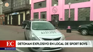 Detonan explosivo en local de Sport Boys. Foto: América Noticias 