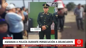 Policía de 25 años muere baleado en Pataz. Foto y video: América TV