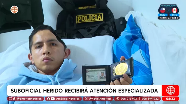 PNP brindará atención medica a suboficial herido en SJM/ América Noticias PNP brindará atención medica a suboficial herido en SJM/ América Noticias