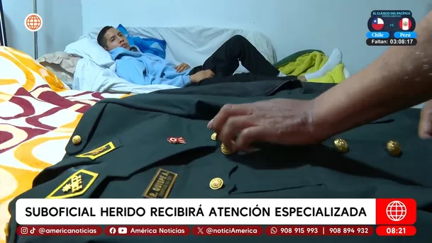 PNP brindará atención médica y beneficios a suboficial herido en comisaría de SJM/ América Noticias PNP brindará atención médica y beneficios a suboficial herido en comisaría de SJM/ América Noticias