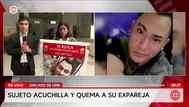 Sujeto apuñala y quema a su exnovia en Surquillo