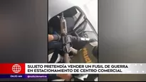 Capturan a hombre con fusil de guerra.