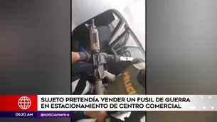 Capturan a hombre con fusil de guerra.