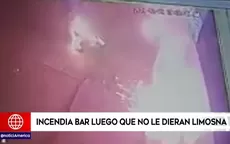 Un sujeto incendió un bar luego de que no le dieran limosnas - Noticias de incendio