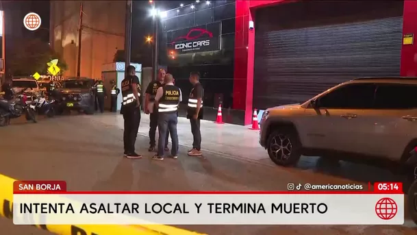Sujeto intenta asaltar local y termina muerto en San Borja. Foto: América Noticias