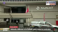Sunat adjudica millonarios contratos a empresas que le deben dinero