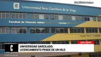 Universidad Inca Garcilaso en la mira del Sunedu. Foto: América TV