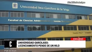 Universidad Inca Garcilaso en la mira del Sunedu. Foto: América TV