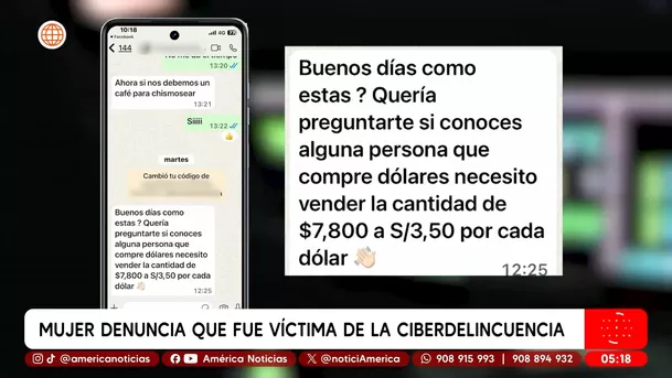 Suplantan identidad de mujer en WhatsApp para estafar a contactos. Foto: América Noticias Suplantan identidad de mujer en WhatsApp para estafar a contactos. Foto: América Noticias