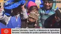 Ayuda llegó a Ayacucho. Foto: América Noticias