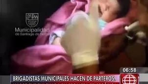 María Chumbe dió a luz a una pequeña a la que llamó Dulce Esperanza