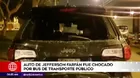 Surco: Bus chocó violentamente auto de Jefferson Farfán 