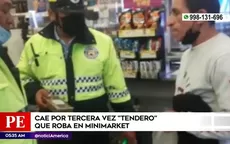 Surco: Cae por tercera vez tendero que roba en minimarket - Noticias de tenderas