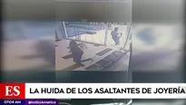 La huida de los delincuentes.