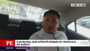 Captura en Surco. Foto y video: América Noticias