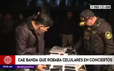 Surco: Cayó banda que robaba celulares en conciertos - Noticias de surco