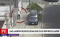 Surco: Cayó ladrón de bicicletas que dijo ser reciclador - Noticias de ladron