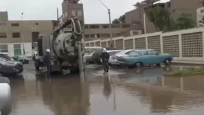 Aniego en Surco. Foto: captura de video Canal N.