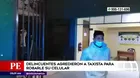 Surco: Delincuentes agredieron a taxista para robarle su celular