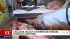 Surco: delincuentes desatan balacera en mercado 