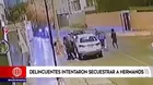 Surco: Delincuentes intentaron secuestrar a hermanos